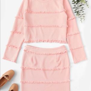 Light pink two piece co ord set